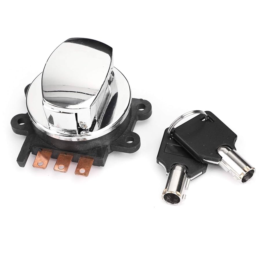 Topteng Motorcycle 3-Position Ignition Switch Lock & Keys